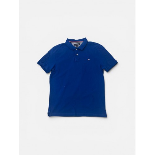 Tommy Jeans Polo Μπλε Ρουά
